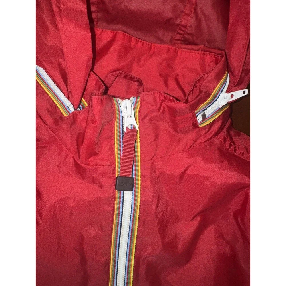 Vintage Gap Kids Red Windbreaker Nylon Jacket Lightweight Sz L-XL 10-12 Retro